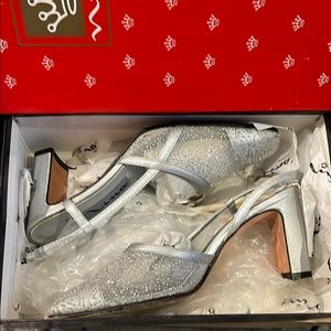 Nina Elegant Silver Women's Heels